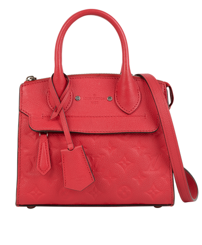Mini Pont Neuf, &pound;950, Handbags, Red, Canvas/Leather, Front view